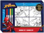 Luna Set de colorat Spiderman cu 4 markere (000508324)