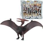 Magic Toys Dino World: Figurină detaliată de dinozaur Pterosaur de 20 cm într-o cușcă (MKO512570) Figurina
