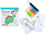 Comansi Sticker Art: set abțibild dinozauri se poate colora - Comansi (SA10103)