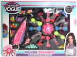 Magic Toys Jewelry Vouge: Set mare bijuterii DIY cu mașină de filat, fire colorate și mărgele (MKL296735)