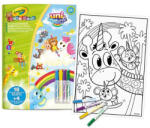 Crayola Crayola: Mini Kids maxi caiet de colorat și set marker - Animal Cornish (25-1045)