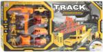 Magic Toys Track Engineering set de pistă de curse cu mașini de construcții și set de muncitori din 89 de piese (MKK399147)