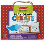 Melissa & Doug Melissa &, Doug: Dinozaur desen care poate fi șters și magnetic set de joacă creativă (41321K)