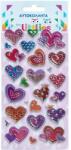 Luna The Littlies: Set de autocolante 3D pufos cu model de inimioare colorate, 10x22 cm (000646974)