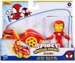 Hasbro Spider-Man: Spidey Amazing Friends Iron Man figurină de joacă cu mașină - Hasbro (F1459/F3992) Figurina