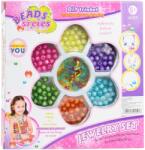 Magic Toys Beads Series: Set de mărgele pentru bijuterii cu peste 100+ de margele colorate și strălucitoare (MKK292191)