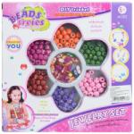 Magic Toys Beads Series: Set de bijuterii cu peste 100+ de margele colorate cu buline (MKK292173)