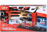 Magic Toys Parcare cu mașini și elicopter 24 bucăți (MKK399768)