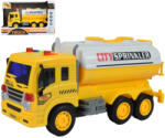 Magic Toys City Truck: Camion galben cu rezervor, cu lumină și sunet 1/18 (MKL465656)