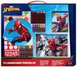 Luna Luna: Spider-Man set de colorat cu șablon și autocolant 54x47cm (000508164)