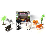 Magic Toys Animale africane set de joacă cu palmieri (MKM611185) Figurina