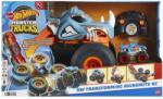 Mattel Hot Wheels Monster Trucks: Telecomandă transformabilă Rhinomite - Mattel (HPK27)