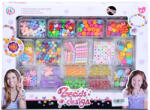 Magic Toys Set de făcut bijuterie cu mărgele colorate și cuburi litere (MKK463425)