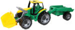 LENA LENA: Tractor uriaş cu remorcă galben/verde 108cm (02123)