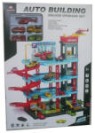 Magic Toys Patru nivele parcare set de joacă cu 4 bucăți de mașini (MKL413717)