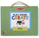 Melissa & Doug Play &, Draw Create set de joacă de desen magnetică fermă - Melissa &, Doug (41325K)