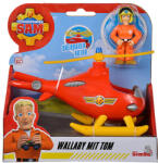 Simba Toys Sam Fireman - Wallaby elicopter și Tom figurină - Simba Toys (109252507038)