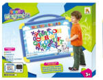 Magic Toys Tablă de desen magnetică bilateral cu accesorii culoarea albastră (MKM499621)