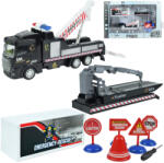 Magic Toys City Truck: Camion de salvare cu roți pivotante, transformabil, cu semne de camion, 19cm (MKL530555)