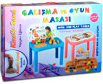ER Toys Kinetic Sand: masă de lucru cu scaun care se închide în două culori (MASA-203)