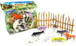 Magic Toys Pachet figurină animale sălbatice cu gard (MKM697846) Figurina