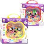 Magic Toys DIY: Kit de fabricare bijuterii din margele, 80 de piese cu cutie de depozitare in doua versiuni 1bc (MKL592979)