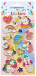 Luna The Littlies: Set de autocolante 3D pufos cu unicorni, 10x22 cm (000646995)