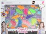 Magic Toys Beads Design: Set de mărgele pentru bijuterii cu peste 500+ de mărgele colorate și strălucitoare (MKK463371)