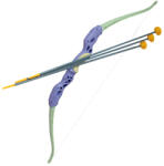 Magic Toys Set arc verde pastel și violet cu săgeți cu ventuză 83cm (MKL158864)