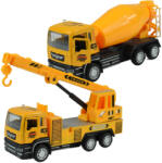 Magic Toys City Truck: Betonieră sau camion cu macara retractabilă de 14cm (MKL479858)