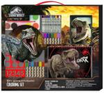 Luna Luna: Jurassic World set de colorat cu șablon și autocolant 54x47cm (000570933)