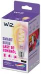 Philips Bec LED Smart Wiz Filament Clear, 6.3W, 470 lumeni, E27 ST64, Clasa G, compatibil Matter, Homekit (8720169072213)