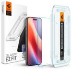 Spigen Glas. tR EZ Fit Apple iPhone 16 Pro Max tempered kijelzővédő fólia felhelyező kerettel (2db) AGL07907