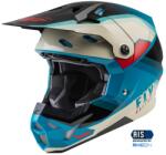 FLY Racing Formula CP motocross sisak fekete-szürke-türkiz