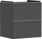 Hansgrohe Xelu Q Mosdószekrény 580/475, matt szürke gyémánt színű, 2 fiókkal, normál mosdókhoz 54024000 (54024000)