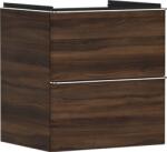 Hansgrohe Xelu Q Mosdószekrény 580/475, sötét dió színű, 2 fiókkal, normál mosdókhoz 54026000 (54026000)