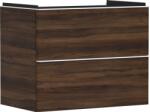 Hansgrohe Xelu Q Mosdószekrény 780/475, sötét dió színű, 2 fiókkal, normál mosdókhoz 54030700 (54030700)
