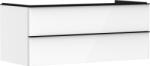 Hansgrohe Xelu Q Mosdószekrény 1180/550, magasfényű fehér színű színű, 2 fiókkal, mosdótálhoz alkalmas munkalapokhoz 54082670 (54082670)