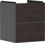 Hansgrohe Xevolos E Mosdószekrény kézmosóhoz 480/475, matt szürke pala színű, 2 fiókkal 54174730 (54174730)