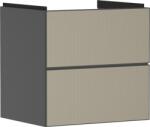 Hansgrohe Xevolos E Mosdószekrény 580/475, matt szürke pala színű, 2 fiókkal, normál mosdókhoz 54177390 (54177390)