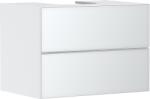 Hansgrohe Xevolos E Konzolos mosdószekrény 780/550, matt fehér színű, 2 fiókkal, ráültetett mosdótálakhoz 54187320 (54187320)