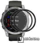 ENKAY GARMIN Fenix 7 (47mm), ENKAY okosóra flexibilis üvegfólia, Full cover, 9H, 2db, Fekete