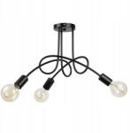 LEDLUX LX-1006 függesztett mennyezeti lámpa, 3xE27, fekete (3049)