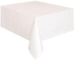  White Műanyag Parti Asztalterítő - 137 cm x 274 cm