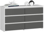 AKORD AKORD CL100 Modern 6-Fiókos Komód Laminált Fehér-Szürke (AKO-OP0LCL1006SZBIASZA001)