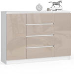 AKORD AKORD CLP K140 Komód Akril Cappuccino Magasfényű (AKO-OP0LKOMBIACAP007)