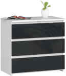 AKORD CL3 60 cm Éjjeliszekrény Fehér/Grafit Magasfényű (AKO-OP0LCL-POLGRAFIT)