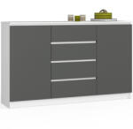 AKORD AKORD CLP 160 Komód Laminált Fehér-Szürke Matt (AKO-OP0LK-1BIASZA007)