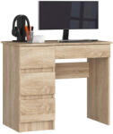 AKORD AKORD CLP A-7 Számítógépasztal Sonoma Tölgy Baloldali 4 Fiókos (AKO-IP0PBIUSONLEA7)