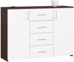 AKORD AKORD K45 Wenge-Fehér Komód Laminált ABS-szegéllyel (AKO-OP0LWARWENBIA)